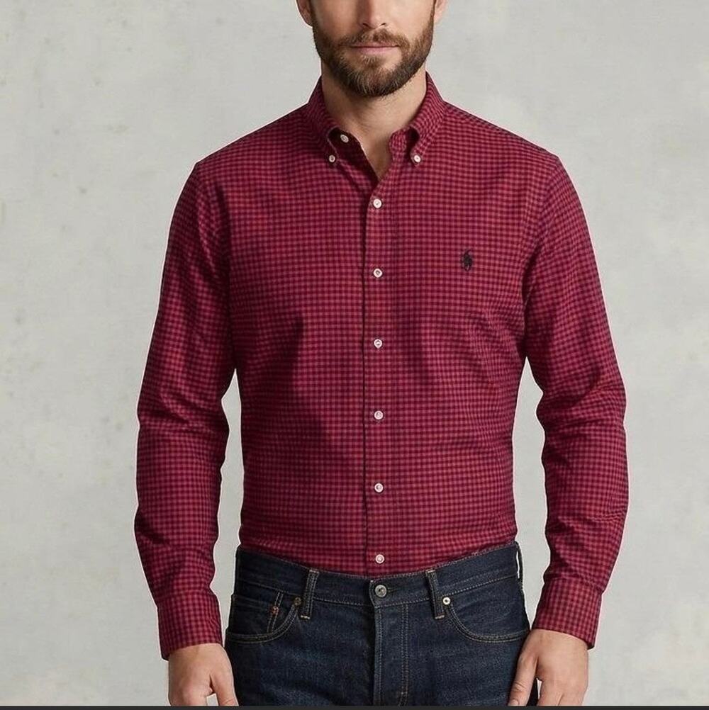Ralph Lauren Men’s Cotton Classic Fit plaid button down